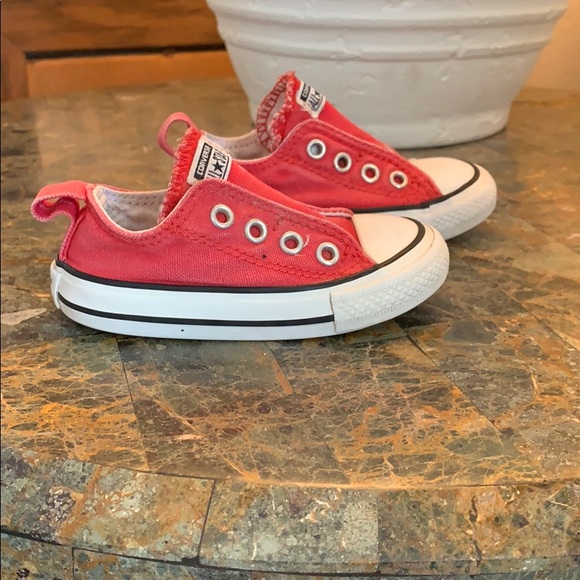 red velcro converse